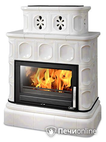 Печь-камин ABX Karelie, кафельный цоколь, песчаная в Бердске